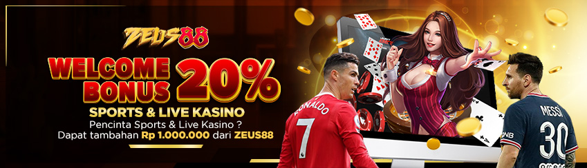 BONUS NEW PLAYER 20% - LIVE CASINO & SPORTBOOKS