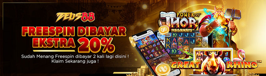 MENANG FREESPIN - BONUS EXTRA 20% 