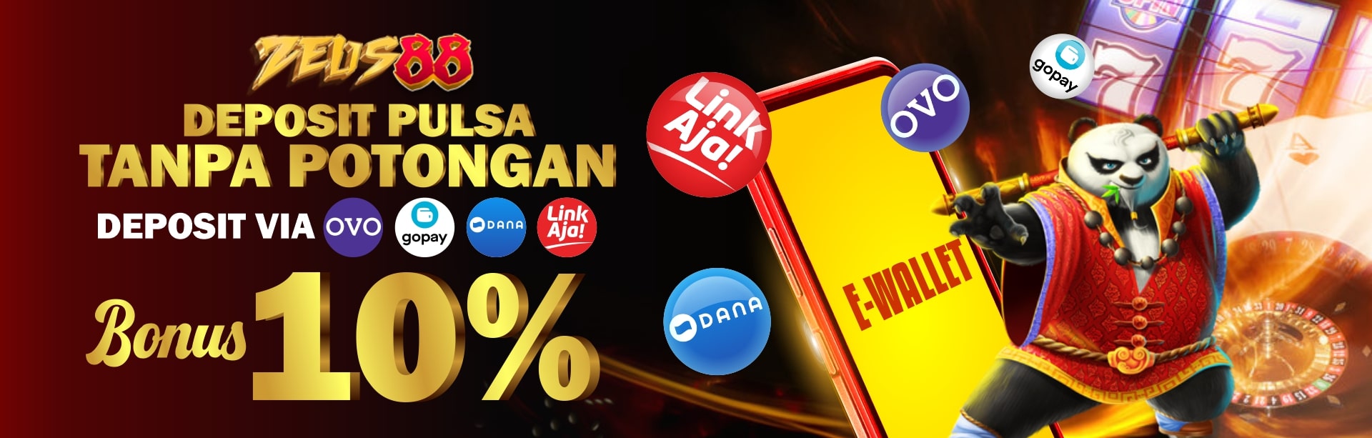 PULSA TANPA POT + BONUS 10% EWALLET